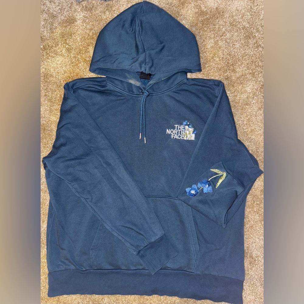 Unique Eco-friendly The North Face Women’s Navy Hoodie (embroidered)